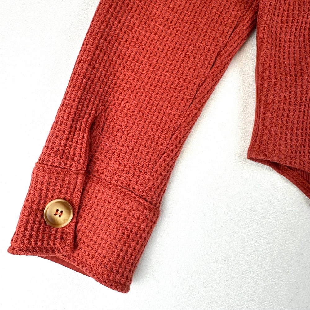 Automet Waffle Knit Button Down Shirt Casual NWT - Picture 4 of 10